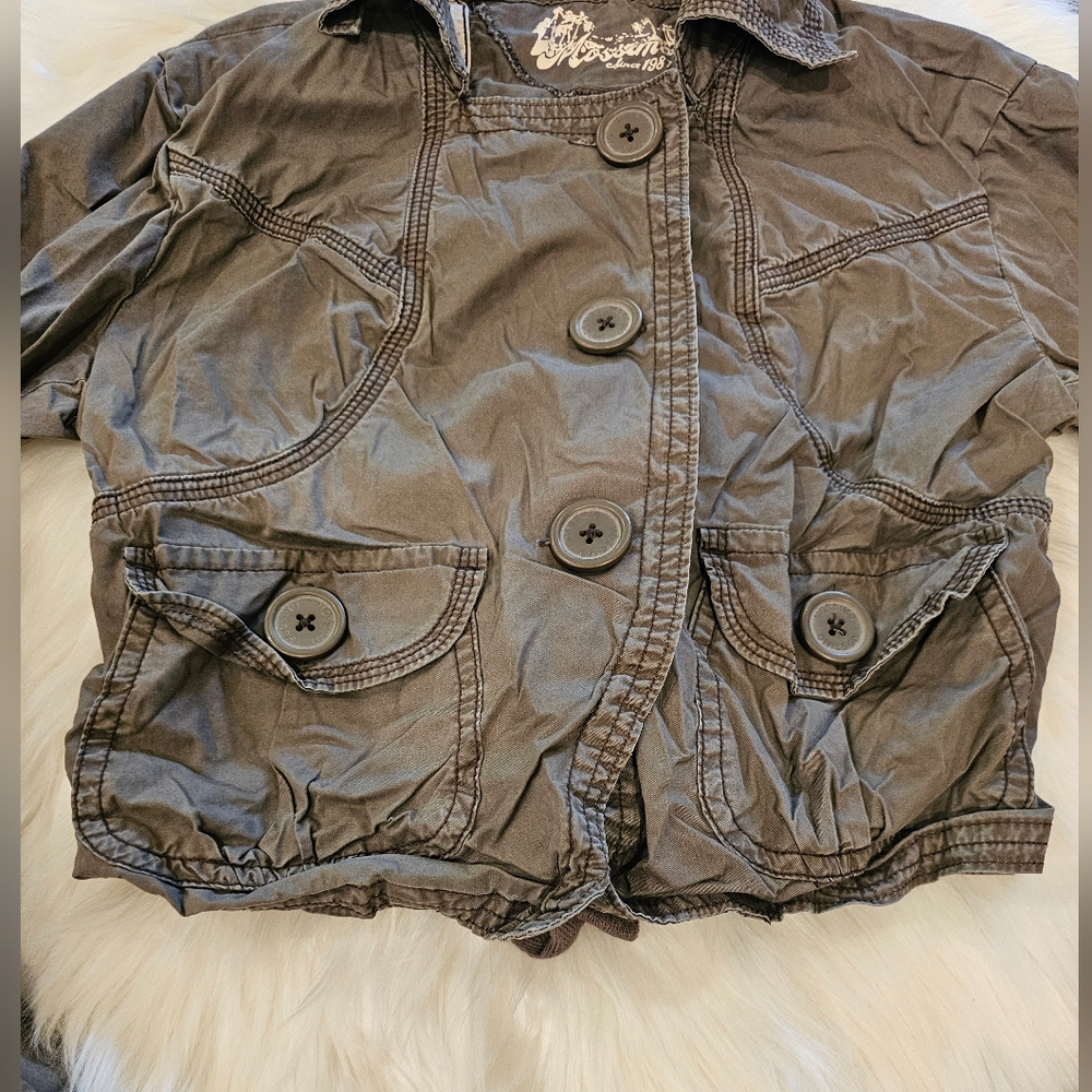 Vintage Mossimo Cropped Utility Jacket - Picture 2 of 7